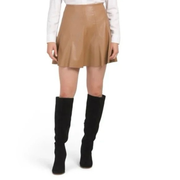 House of Harlow 1960 Dresses & Skirts - HOUSE OF HARLOW 1960 Camel Faux Leather Mini Skirt